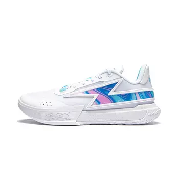 Li Ning ПОДКЛАДКА Lightning Баскетбольные кроссовки мужские, Синий/Белый