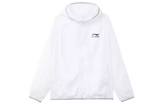 Li Ning ПОДКЛАДКА Мужская солнцезащитная одежда, Белый