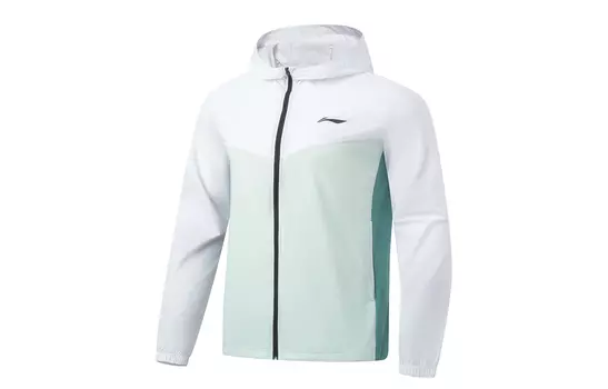 Li Ning ПОДКЛАДКА Мужская солнцезащитная одежда, Стандартная белая тонкая чаша синего цвета