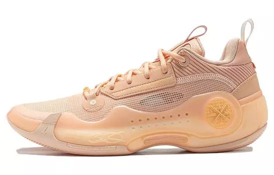 Li Ning ПОДКЛАДКА Мужские баскетбольные кроссовки Wade's Way, Кремовый апельсин