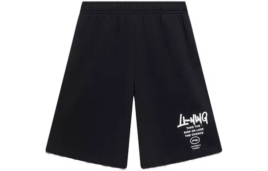 Li Ning ПОДКЛАДКА Мужские повседневные шорты, Черный