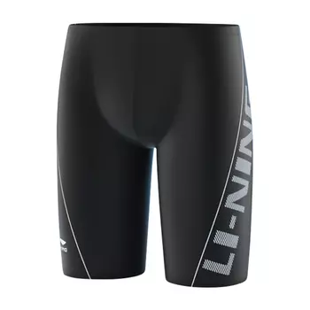 Li Ning ПОДКЛАДКА Мужские шорты для плавания, Новый черный + шапочка для плавания