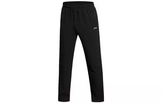Li Ning ПОДКЛАДКА Мужские трикотажные спортивные штаны, Черный