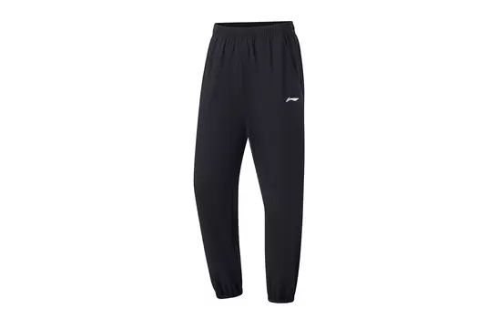 Li Ning ПОДКЛАДКА Мужские трикотажные спортивные штаны, Черный