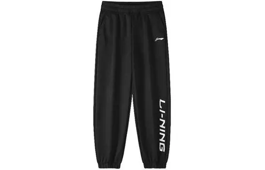 Li Ning ПОДКЛАДКА Мужские трикотажные спортивные штаны, Черный