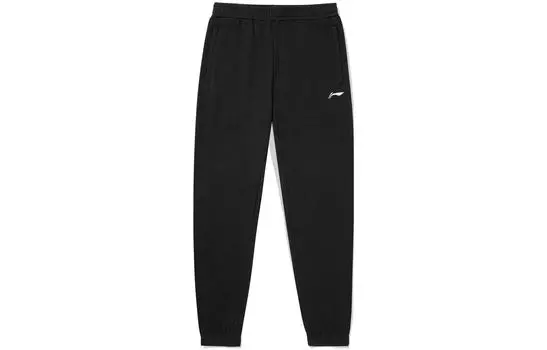 Li Ning ПОДКЛАДКА Мужские трикотажные спортивные штаны, Черный
