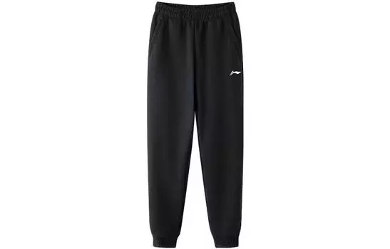Li Ning ПОДКЛАДКА Мужские трикотажные спортивные штаны, Черный
