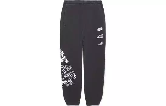 Li Ning ПОДКЛАДКА Мужские трикотажные спортивные штаны, Черный