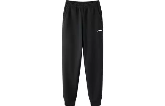 Li Ning ПОДКЛАДКА Мужские трикотажные спортивные штаны, Черный