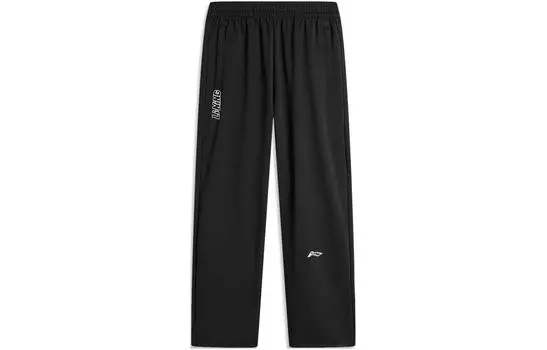 Li Ning ПОДКЛАДКА Мужские трикотажные спортивные штаны, Черный