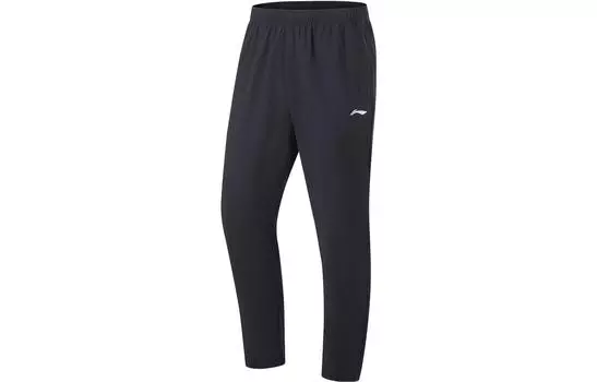 Li Ning ПОДКЛАДКА Мужские трикотажные спортивные штаны, Черный