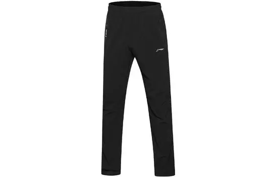Li Ning ПОДКЛАДКА Мужские трикотажные спортивные штаны, Черный