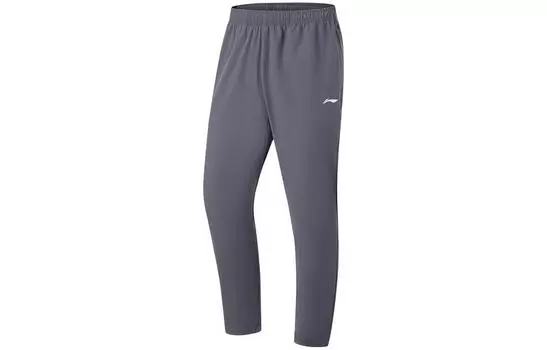 Li Ning ПОДКЛАДКА Мужские трикотажные спортивные штаны, Поверхностная зола