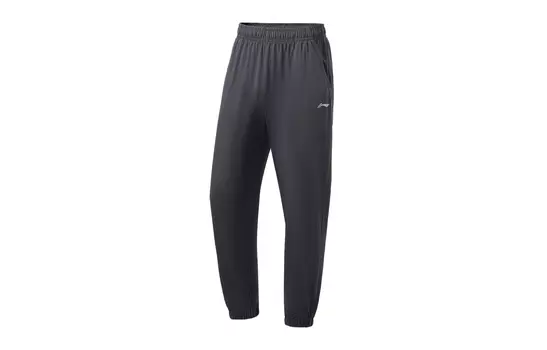 Li Ning ПОДКЛАДКА Мужские трикотажные спортивные штаны, Поверхностная зола