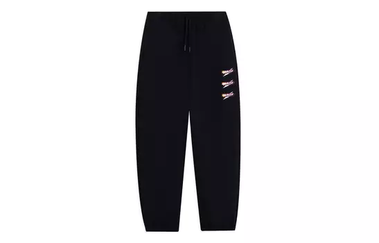 Li Ning ПОДКЛАДКА Мужские трикотажные спортивные штаны, черный