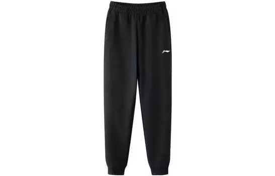 Li Ning ПОДКЛАДКА Мужские трикотажные спортивные штаны, Черный