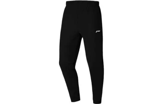 Li Ning ПОДКЛАДКА Мужские трикотажные спортивные штаны, Черный
