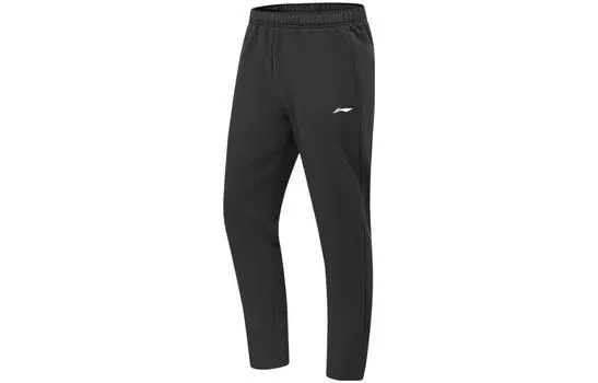Li Ning ПОДКЛАДКА Мужские трикотажные спортивные штаны, Черный