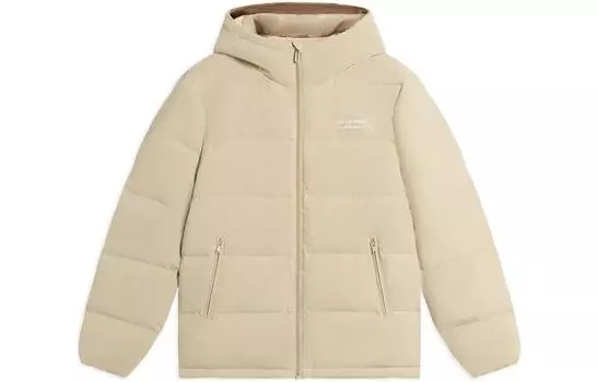 Li Ning ПОДКЛАДКА Мужской пуховик, Бежевый