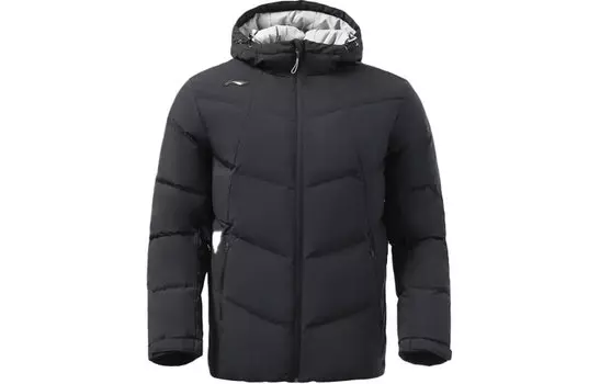 Li Ning ПОДКЛАДКА Мужской пуховик, Черный
