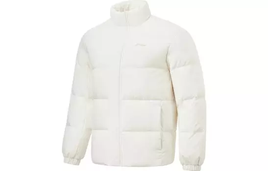 Li Ning ПОДКЛАДКА Мужской пуховик, Молочно-белый