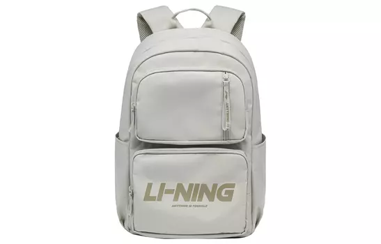 Li Ning ПОДКЛАДКА Рюкзак унисекс Sports Life Collection, Овсянка Серая