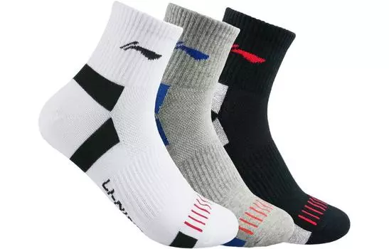Li Ning ПОДКЛАДКА Снаряжение для бадминтона, Белый синий + белый черный + белый красный