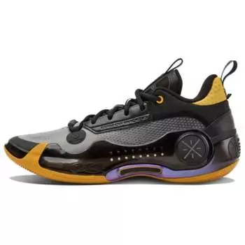 Li Ning ПОДКЛАДКА WOW 10 Баскетбольные кроссовки для мужчин, Черный желтый