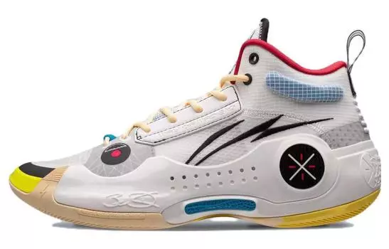 Кроссовки Li Ning Wow 10 Basketball, белый/мультиколор