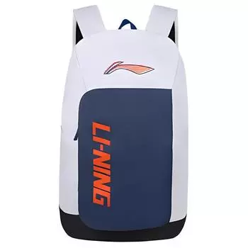 Li Ning Рюкзак унисекс с подкладкой, Белый/Синий