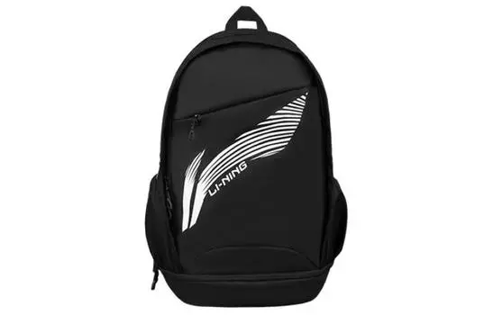 Li Ning Рюкзак унисекс с подкладкой, Черно-белый