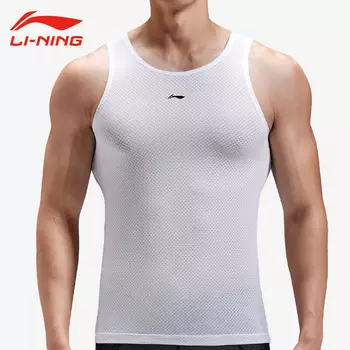 Li Ning толстовка, мужская быстросохнущая дышащая жилетка, топ без рукавов, шоссейный велосипедный трикотаж, лето Li-Ning