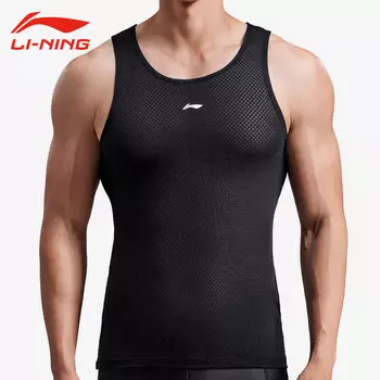 Li Ning толстовка, мужская быстросохнущая дышащая жилетка, топ без рукавов, шоссейный велосипедный трикотаж, лето Li-Ning