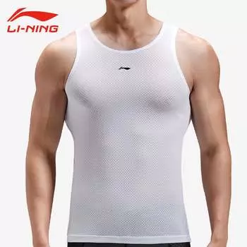 Li Ning толстовка, мужская быстросохнущая дышащая жилетка, топ без рукавов, шоссейный велосипедный трикотаж, лето Li-Ning