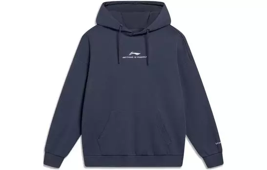 Li Ning Толстовка унисекс с подкладкой, Чернильный серый