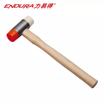 Li Yi De молоток для установки с деревянной ручкой, белый резиновый молоток, резиновый молоток, резиновый молоток, 28 мм E7261 1 Endura