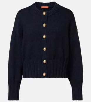 Лиам кардиган из хлопка и шелка Altuzarra, Berry Blue