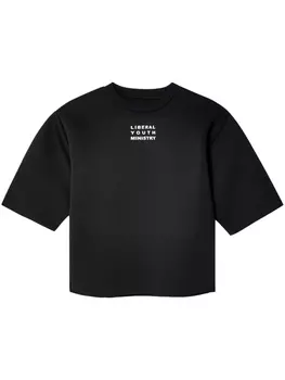 Liberal Youth Ministry футболка с логотипом, черный
