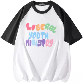 Liberal Youth Ministry Футболка унисекс «Либеральное молодежное служение», Синий (абрикосовый) (бесплатная белая футболка)