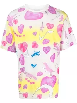 Liberal Youth Ministry футболка Velvet-Hearts, розовый