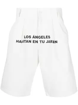 Liberal Youth Ministry шорты-бермуды с надписью, белый