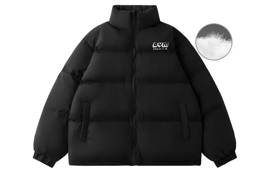 Liberal Youth Ministry Стеганая куртка унисекс «Либеральное молодежное служение», Черный