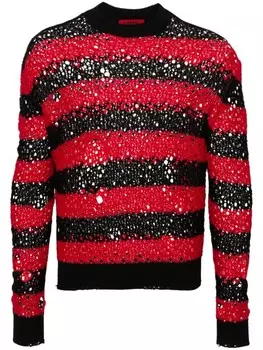 Liberal Youth Ministry свитер в полоску, черный