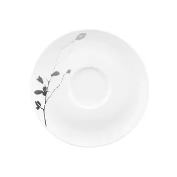 Liberty Dark Rose Hip комбинированное блюдце большое 16,5 см Seltmann Weiden, белый черный