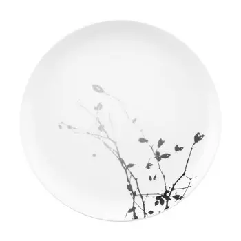 Liberty Dark Rose Hip тарелка круглая 27,5 см Seltmann Weiden, белый черный