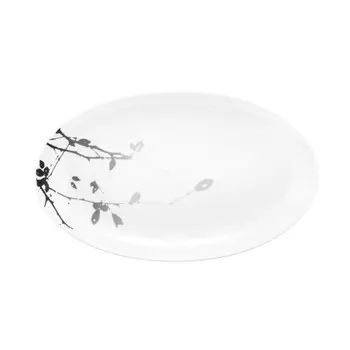 Liberty Dark Rose Hip Тарелка сервировочная овальная 24 см Seltmann Weiden, белый черный