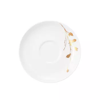 Liberty Golden Rose Hip чайное блюдце 13 см Seltmann Weiden, белое золото