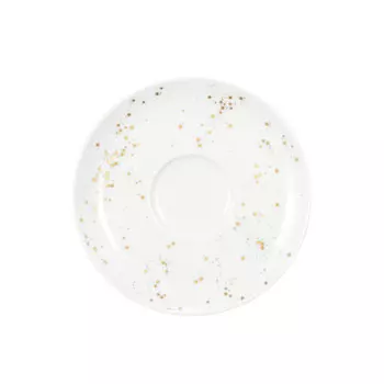 Liberty Golden Stars комбинированное блюдце большое 16,5 см Seltmann Weiden, белое золото