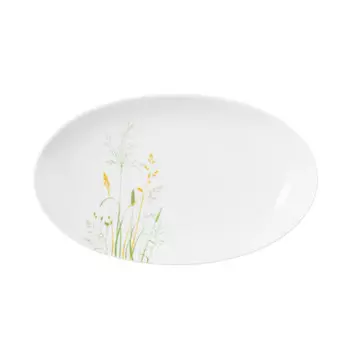Liberty Meadow Grasses Green Тарелка сервировочная овальная 24 см Seltmann Weiden, белый/красочный