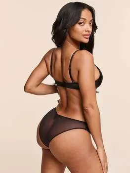 Либи дерзкие трусики Adore Me, черный